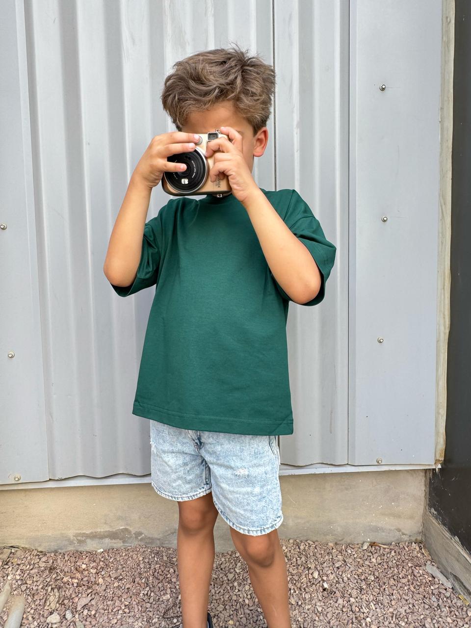 Basic Oversized T-Shirt Green