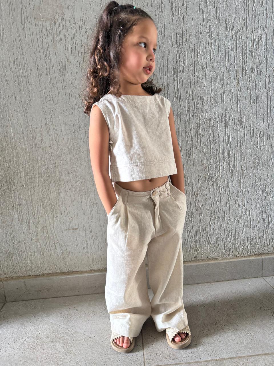Linen Set in Beige